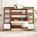 Bixby 3-Piece Wood Office Desk and Bookshelf - view 13