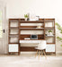 Bixby 3-Piece Wood Office Desk and Bookshelf - view 14