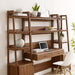 Bixby 3-Piece Wood Office Desk and Bookshelf - view 6