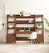 Bixby 3-Piece Wood Office Desk and Bookshelf - view 9