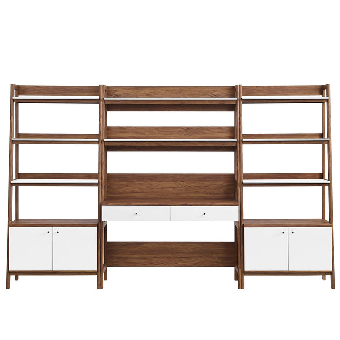 Bixby 3-Piece Wood Office Desk and Bookshelf - view 15
