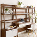 Bixby 3-Piece Wood Office Desk and Bookshelf - view 11