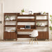 Bixby 3-Piece Wood Office Desk and Bookshelf - view 8