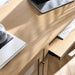 Modway Soma 47" Office Desk in Brown - Detail View