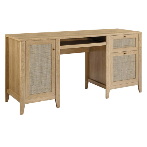 Modway Soma 63" Office Desk in Brown
