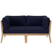 Clearwater Outdoor Patio Teak Wood Loveseat - view 18
