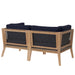 Clearwater Outdoor Patio Teak Wood Loveseat - view 22