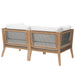 Clearwater Outdoor Patio Teak Wood Loveseat - view 30