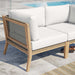 Clearwater Outdoor Patio Teak Wood Loveseat - view 28