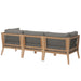 Clearwater Outdoor Patio Teak Wood Sofa - view 10