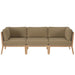 Clearwater Outdoor Patio Teak Wood Sofa - view 13