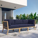 Clearwater Outdoor Patio Teak Wood Sofa - view 23
