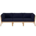 Clearwater Outdoor Patio Teak Wood Sofa - view 24