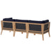 Clearwater Outdoor Patio Teak Wood Sofa - view 32