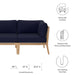 Clearwater Outdoor Patio Teak Wood Sofa - view 25