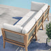 Clearwater Outdoor Patio Teak Wood Sofa - view 37
