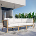 Clearwater Outdoor Patio Teak Wood Sofa - view 34