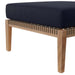 Clearwater Outdoor Patio Teak Wood 4-Piece Sectional Sofa - view 42