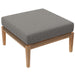Clearwater Outdoor Patio Teak Wood 6-Piece Sectional Sofa by Modway - back view