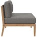 Clearwater Outdoor Patio Teak Wood 5-Piece Sectional Sofa by Modway - lifestyle in-use