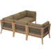 Clearwater Outdoor Patio Teak Wood 5-Piece Sectional Sofa by Modway - view 19