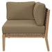 Clearwater Outdoor Patio Teak Wood 6-Piece Sectional Sofa by Modway - view 23