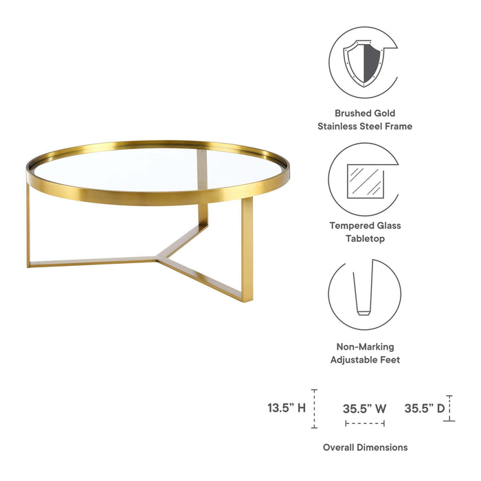Relay Coffee Table Gold