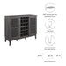 Render Bar Cabinet - detail close-up
