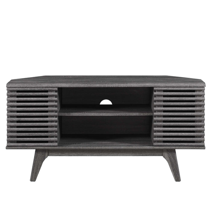 Modway Render 46" Corner TV Stand Living Room Furniture - Lifestyle View