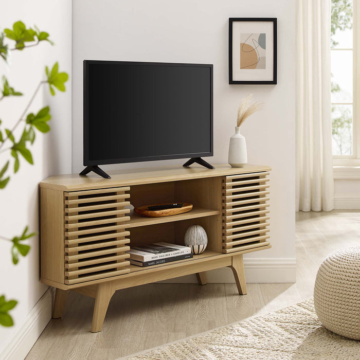 Modway Render 46" Corner TV Stand Living Room Furniture - View 9
