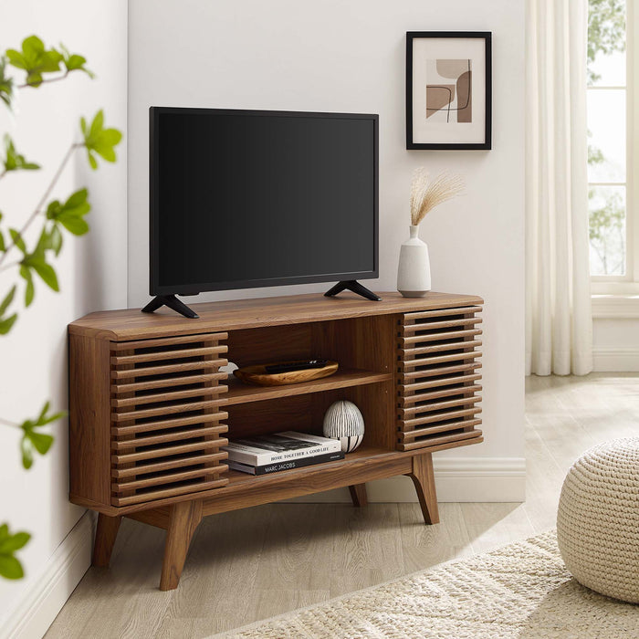 Modway Render 46" Corner TV Stand Living Room Furniture - View 17