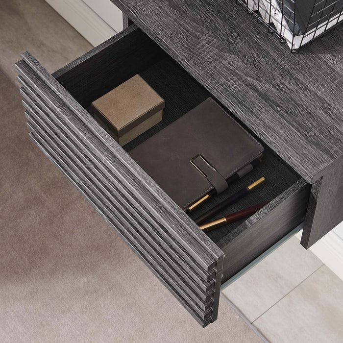 Modway Render Wall Mount Corner Office Desk - Close-Up