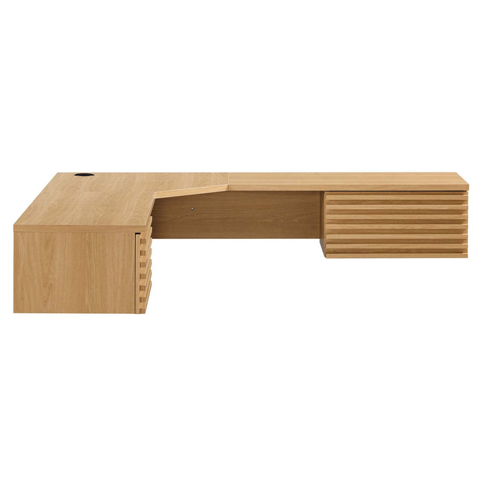 Modway Render Wall Mount Corner Office Desk - View 14