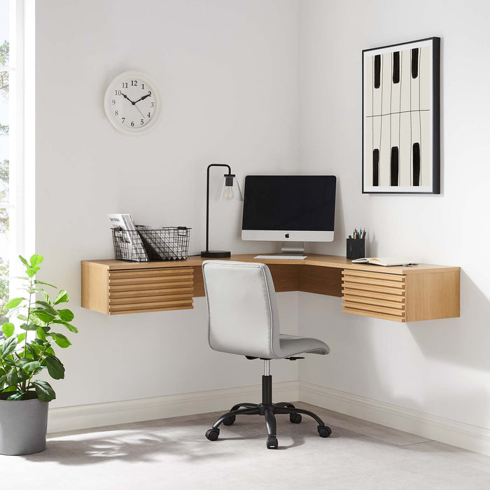 Modway Render Wall Mount Corner Office Desk - View 9