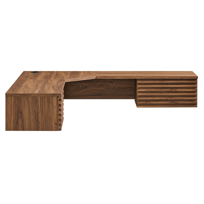Modway Render Wall Mount Corner Office Desk - View 22