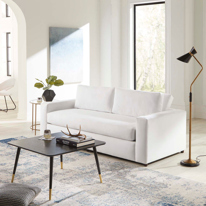 Avendale Velvet Sofa – Made in the USA With Bench Seat Cushion - view 9