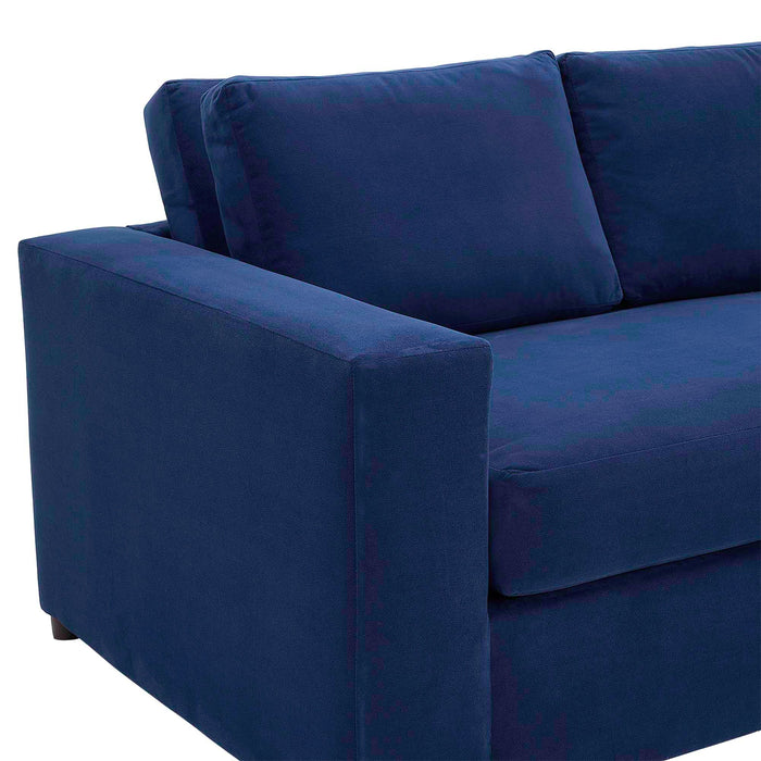 Avendale Velvet Loveseat – Made in the USA With Bench Seat Cushion - view 8