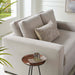 Avendale Linen Blend Loveseat – Made in the USA With Bench Seat Cushion - in lifestyle setting