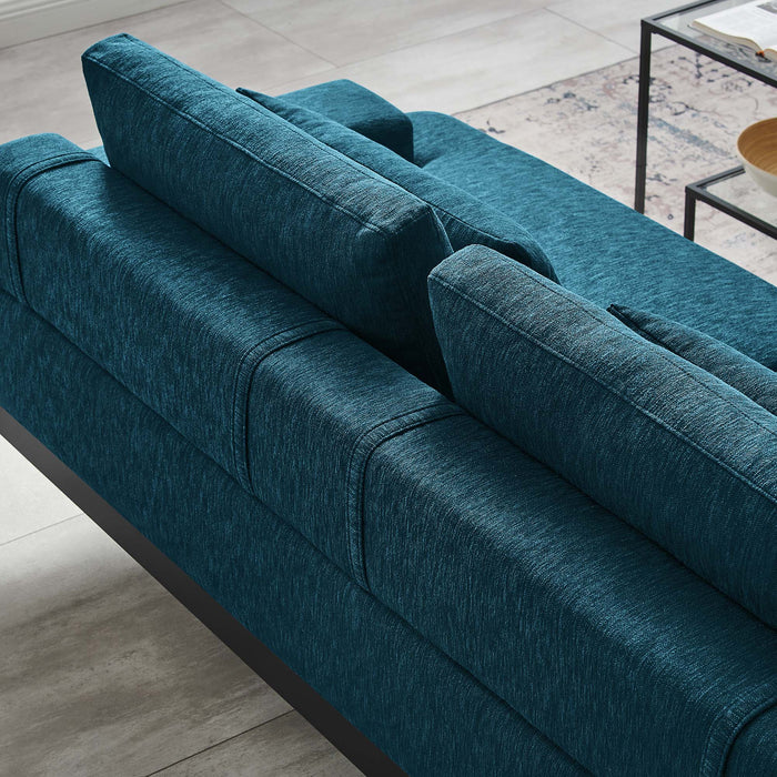 Proximity Upholstered Fabric Sofa - in lifestyle setting