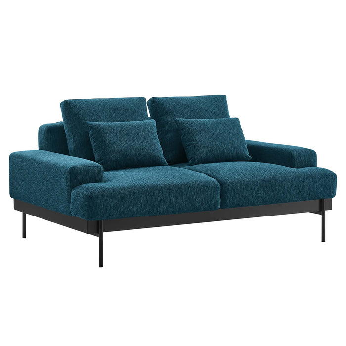 Proximity Upholstered Fabric Loveseat - alternate angle view