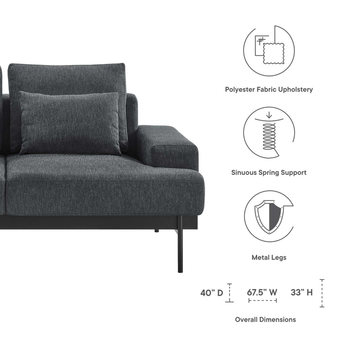 Proximity Upholstered Fabric Loveseat - view 11
