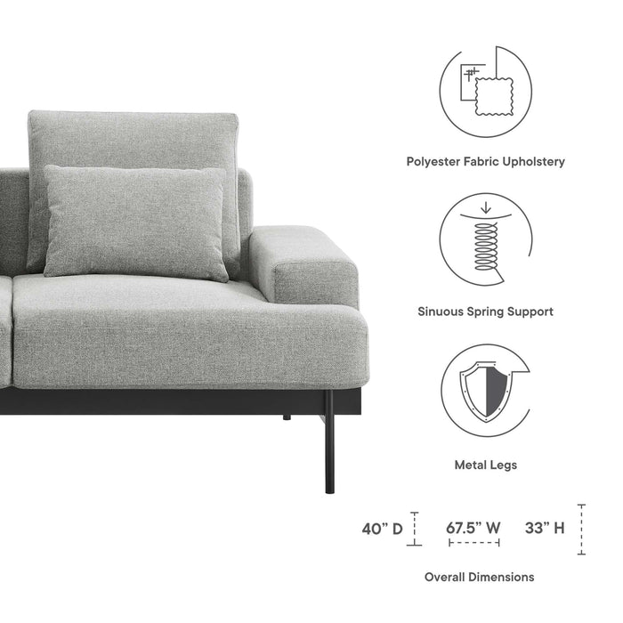 Proximity Upholstered Fabric Loveseat - view 19