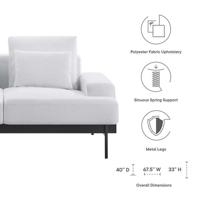 Proximity Upholstered Fabric Loveseat - view 27