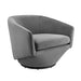Modway Series Performance Velvet Fabric Swivel Chair Living Room Furniture in Blue