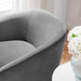 Modway Series Performance Velvet Fabric Swivel Chair Living Room Furniture - Close-Up