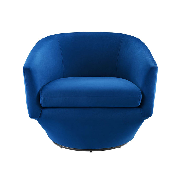 Modway Series Performance Velvet Fabric Swivel Chair Living Room Furniture - View 15