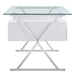 Modway Sector 71" Glass Top Glass Office Desk - Lifestyle View