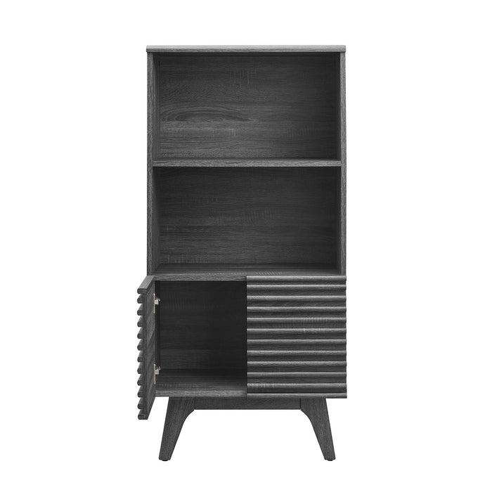 Modway Render Display Cabinet Bookshelf Storage Shelf - Installation View