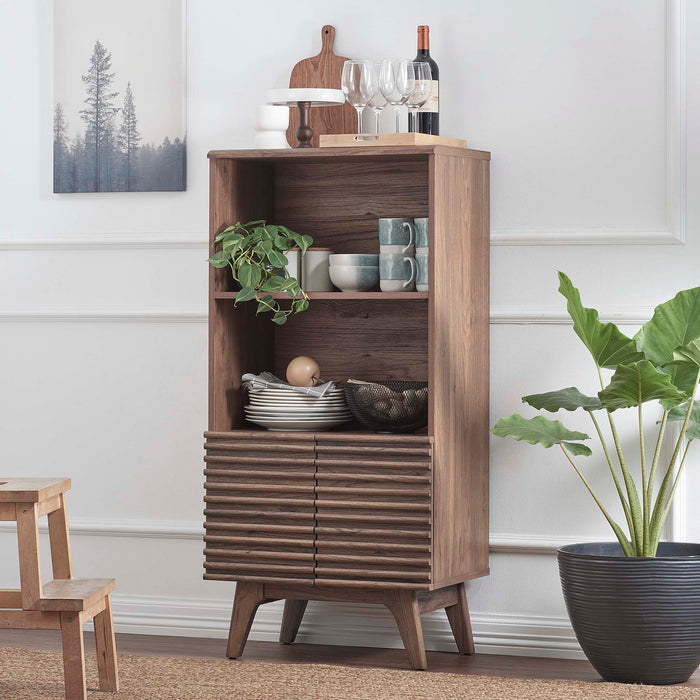 Modway Render Display Cabinet Bookshelf Storage Shelf - View 23