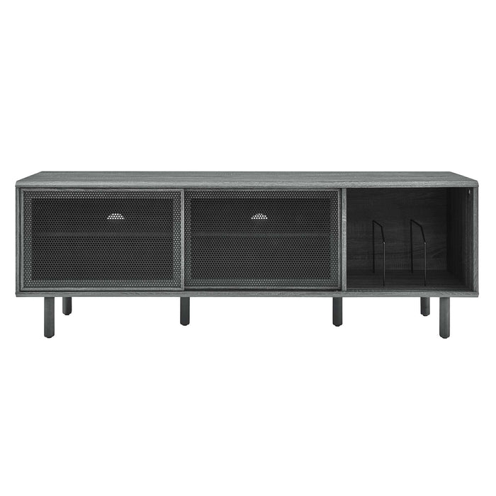 Modway Kurtis 67" TV and Vinyl Record Stand Living Room Furniture - Dimensions